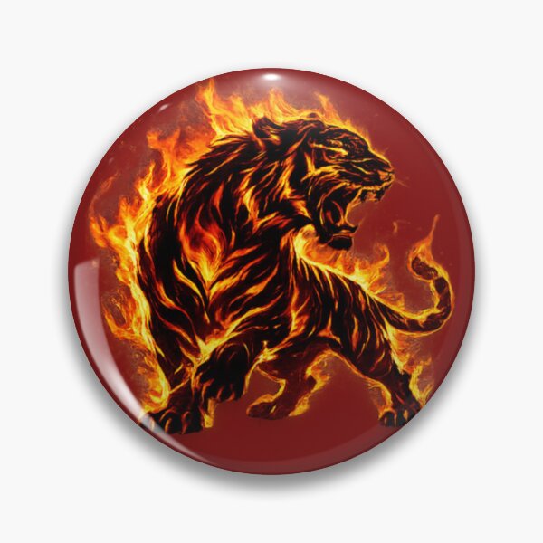 Item preview, Inferno Tiger – Fiery Roaring Tiger Transparent PNG designed and sold by arifali786.