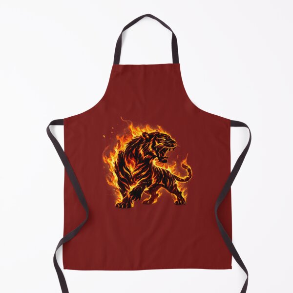 Item preview, Inferno Tiger – Fiery Roaring Tiger Transparent PNG designed and sold by arifali786.