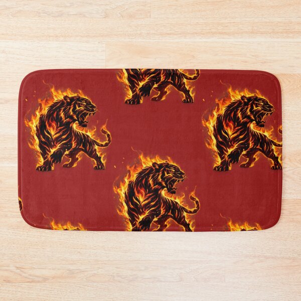 Item preview, Inferno Tiger – Fiery Roaring Tiger Transparent PNG designed and sold by arifali786.