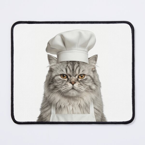 Item preview, Funny Persian Cat Chef Realistic Animal Cooking Humor Art designed and sold by LazyOwlStore.