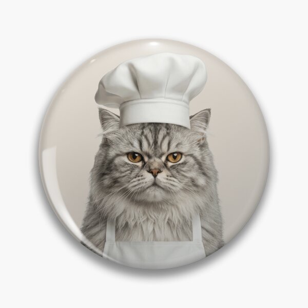 Item preview, Funny Persian Cat Chef Realistic Animal Cooking Humor Art designed and sold by LazyOwlStore.