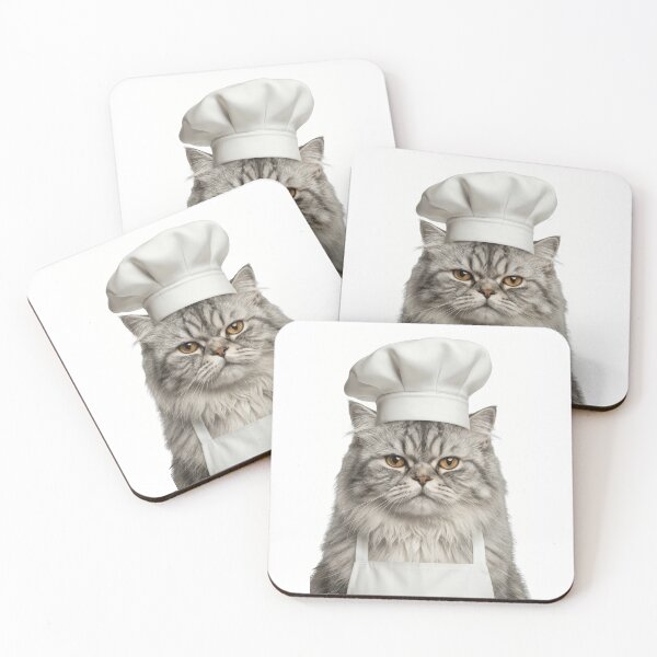 Item preview, Funny Persian Cat Chef Realistic Animal Cooking Humor Art designed and sold by LazyOwlStore.