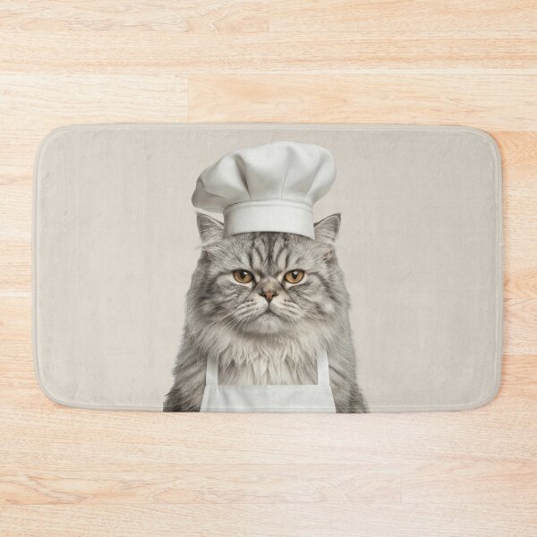 Item preview, Funny Persian Cat Chef Realistic Animal Cooking Humor Art designed and sold by LazyOwlStore.