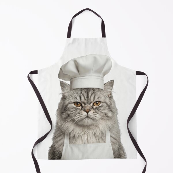 Item preview, Funny Persian Cat Chef Realistic Animal Cooking Humor Art designed and sold by LazyOwlStore.