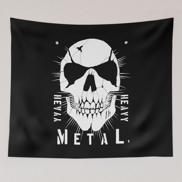 Item preview, BIRD Original - Heavy Metal Crazy Skull designed and sold by shopBird.