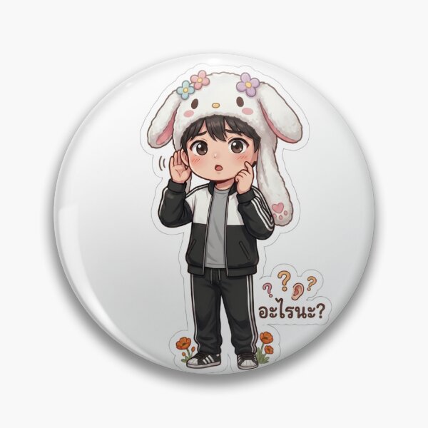 Item preview, A-rai-na? Confused Soft Boy Sticker designed and sold by GlowPix.