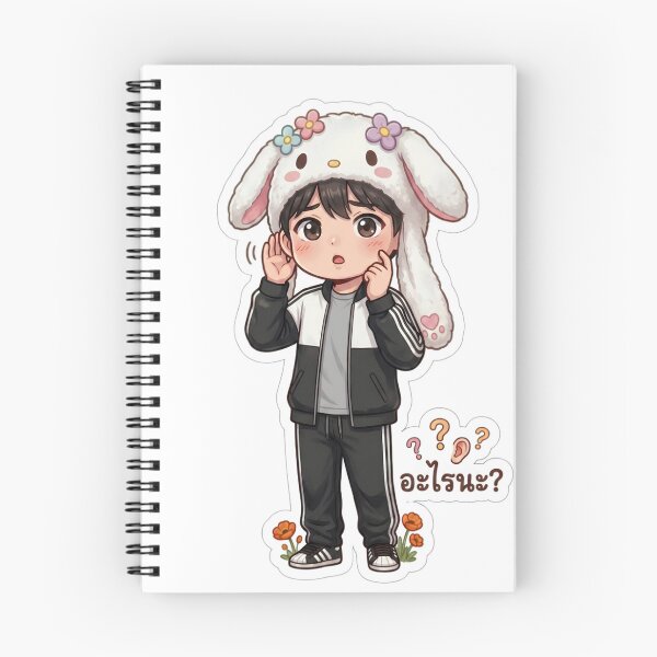 Item preview, A-rai-na? Confused Soft Boy Sticker designed and sold by GlowPix.
