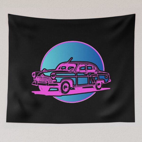 Item preview, Retro Neon Classic Car Vaporwave | Vintage 50s Car Aesthetic designed and sold by Jankes88.