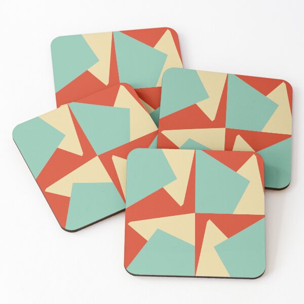 Item preview, Geometric composition in red, creme and Blue  designed and sold by StefanStudioArt.