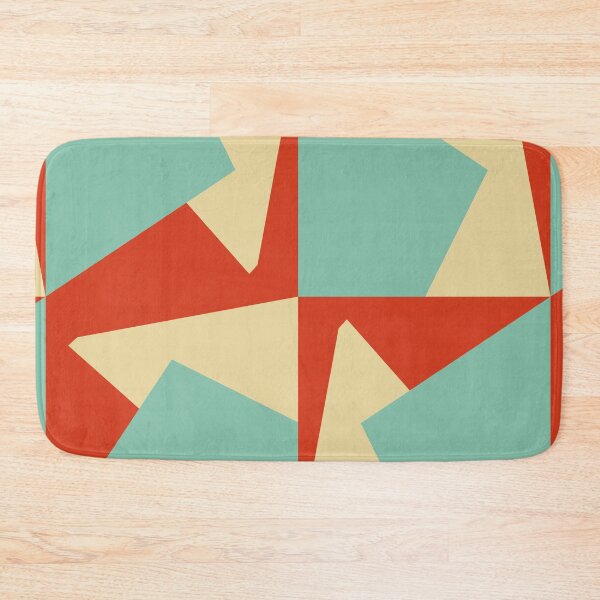 Item preview, Geometric composition in red, creme and Blue  designed and sold by StefanStudioArt.