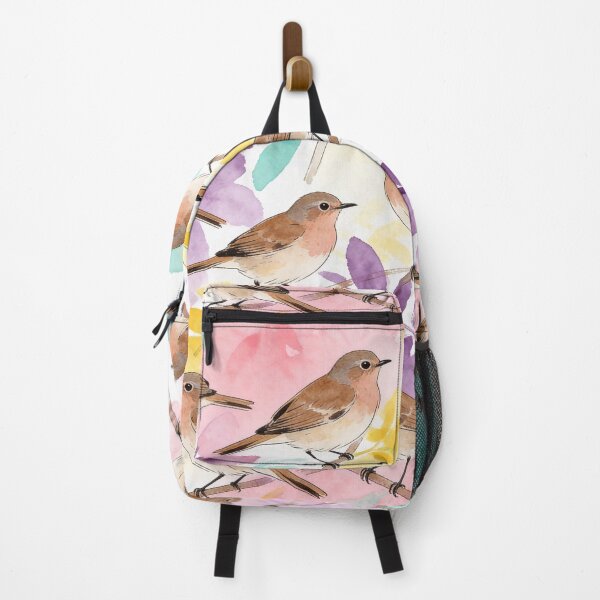 Item preview, Vibrant Watercolor Songbirds Pattern  designed and sold by wissal.studio.