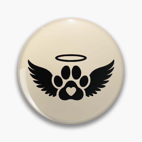 Item preview, Halo Paw Print Pet Remembrance designed and sold by Corvoria.