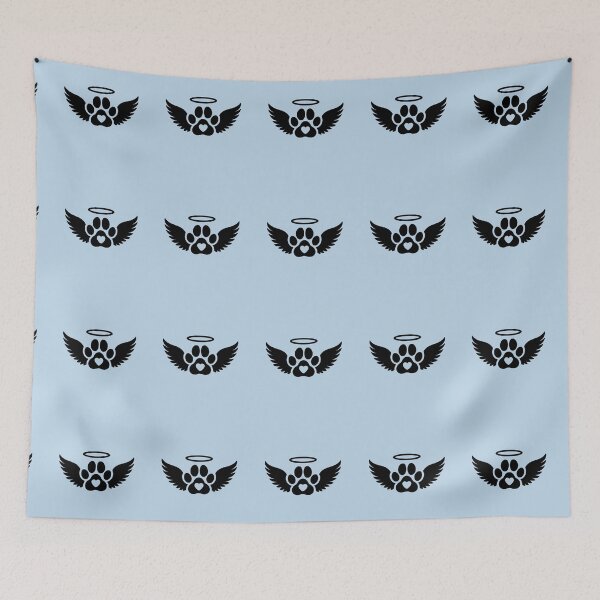 Item preview, Halo Paw Print Pet Remembrance designed and sold by Corvoria.