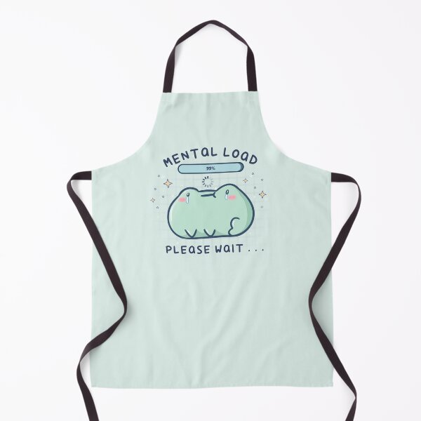 Item preview, Mental Load 99% Please Wait - Cute Overstimulated Frog designed and sold by ShyHomebodyClub.
