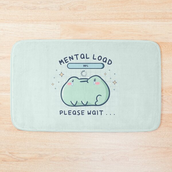 Item preview, Mental Load 99% Please Wait - Cute Overstimulated Frog designed and sold by ShyHomebodyClub.