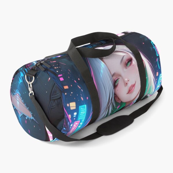 Item preview, Cyberpunk Anime Android Pinup Futuristic Waifu Neon Poster designed and sold by BorgSpareParts.
