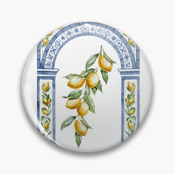 Item preview, Mediterranean Lemon Arch Watercolor Illustration designed and sold by Alisles.