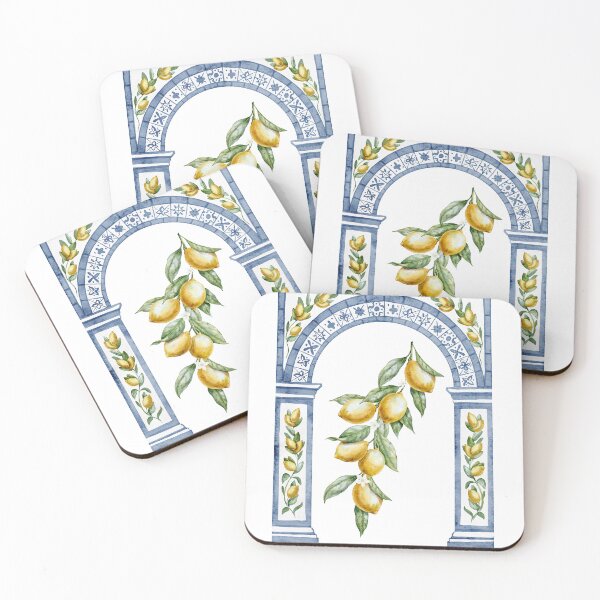 Item preview, Mediterranean Lemon Arch Watercolor Illustration designed and sold by Alisles.