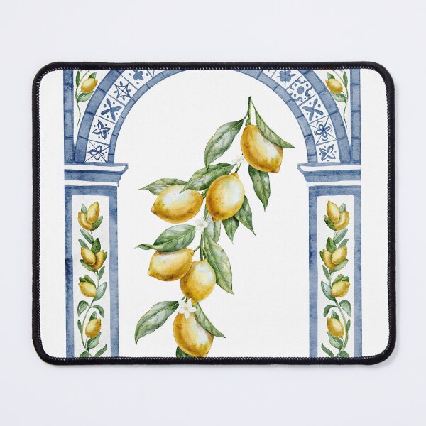 Item preview, Mediterranean Lemon Arch Watercolor Illustration designed and sold by Alisles.