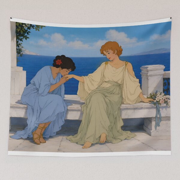 Item preview, Ancient Mediterranean Romance – Classical Greek Love Art designed and sold by  Hollow Moon Studios..