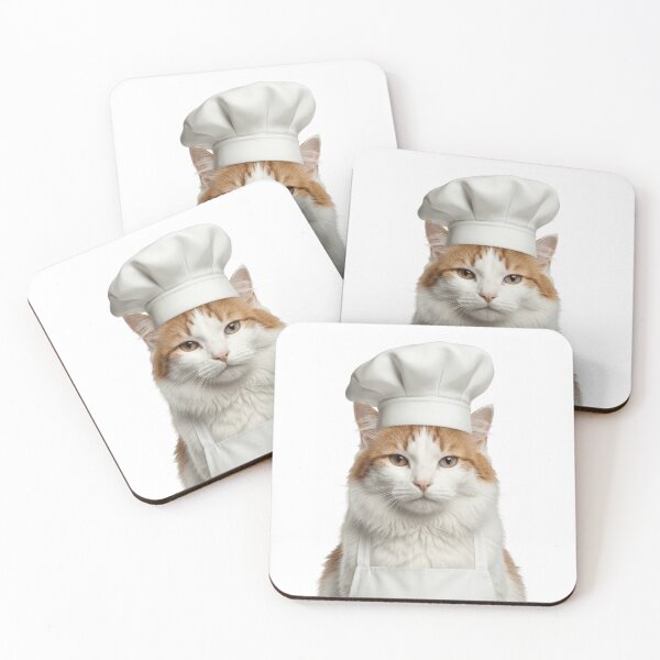 Item preview, Funny Turkish Van Cat Chef Realistic Animal Cooking Humor Art designed and sold by LazyOwlStore.