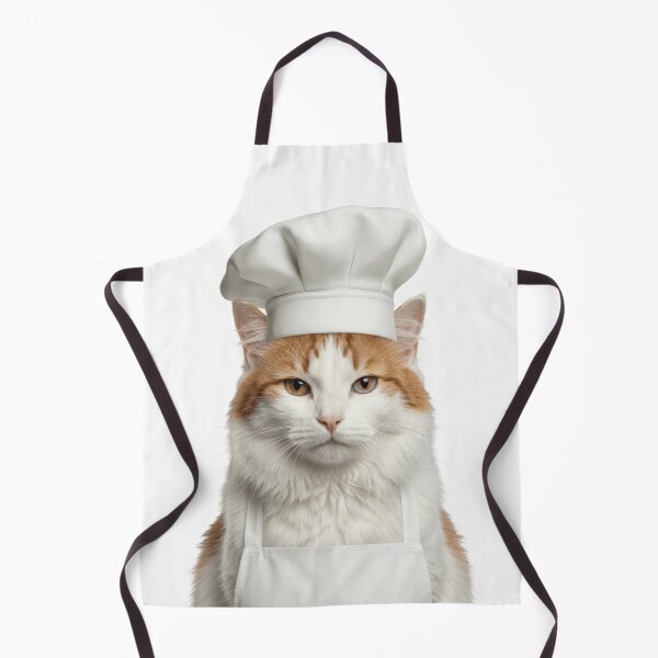Item preview, Funny Turkish Van Cat Chef Realistic Animal Cooking Humor Art designed and sold by LazyOwlStore.