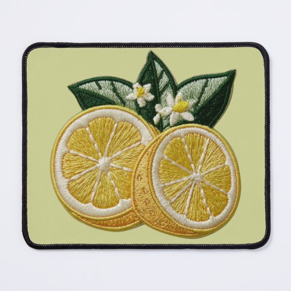 Item preview, Embroidered Lemon Patch Art designed and sold by MegaNovaArt.
