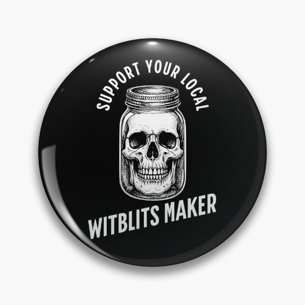 Item preview, Support Your Local Witblits Maker Skull Jar designed and sold by d247.