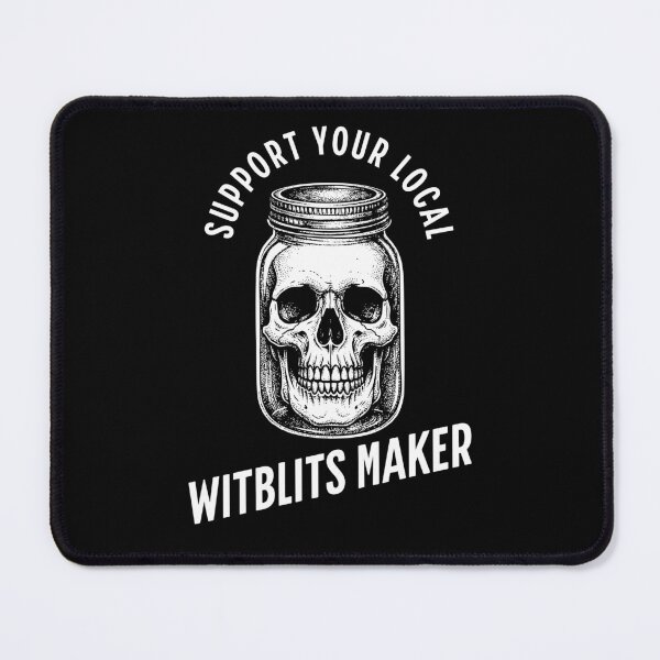 Item preview, Support Your Local Witblits Maker Skull Jar designed and sold by d247.