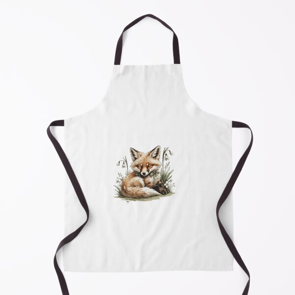 Item preview, Sleeping Woodland Fox Snowdrop Art designed and sold by AQUILAKREO.