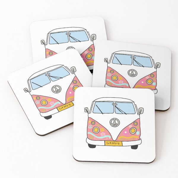Item preview, Pink Hippie Van designed and sold by Cute-Chaotic-Co.