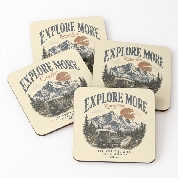Item preview, Explore More Vintage Adventure Mountain Off Road Retro Travel designed and sold by Latoya  Scott.
