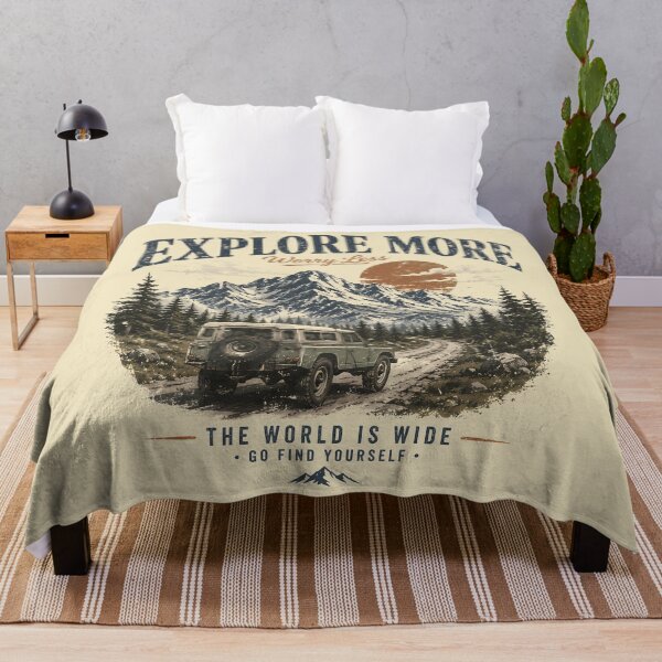 Item preview, Explore More Vintage Adventure Mountain Off Road Retro Travel designed and sold by Latoya  Scott.