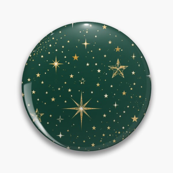 Item preview, Luxury Christmas Star Pattern | Emerald Green & Gold Holiday Wrapping Paper designed and sold by astersgraphics.