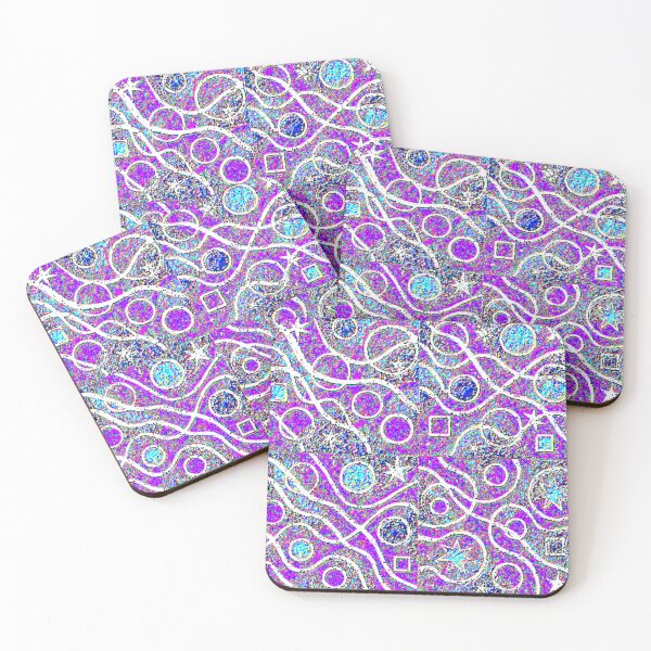 Item preview, celestial tangled dreams blend colorful geometric abstract pattern designed and sold by SmashingDeals.