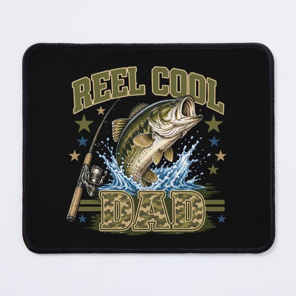 Item preview, Reel Cool Dad FUNNY SHIRT – Bass Fishing Father's Day Shirt designed and sold by Wild Pixel Studio.