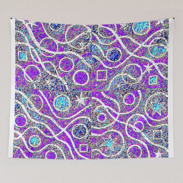 Item preview, celestial tangled dreams blend colorful geometric abstract pattern designed and sold by SmashingDeals.