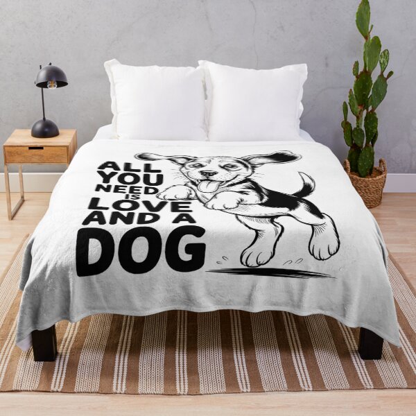 Item preview, All You Need Is Love And A Dog – Cute Dog Lover Design designed and sold by Cool-cat-art.