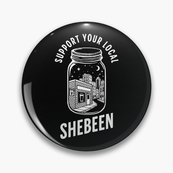 Item preview, Support Your Local Shebeen Bar Cityscape Mason Jar Art designed and sold by d247.