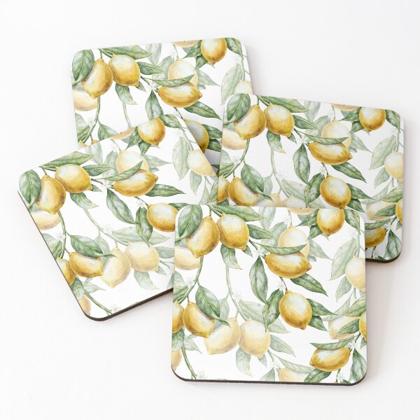 Item preview, Watercolor Lemon Pattern Mediterranean Style designed and sold by Alisles.