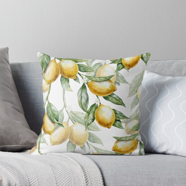 Item preview, Watercolor Lemon Pattern Mediterranean Style designed and sold by Alisles.