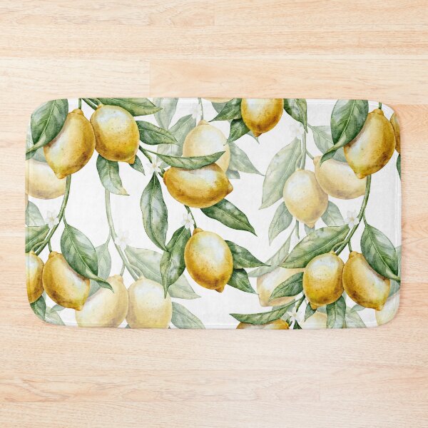 Item preview, Watercolor Lemon Pattern Mediterranean Style designed and sold by Alisles.