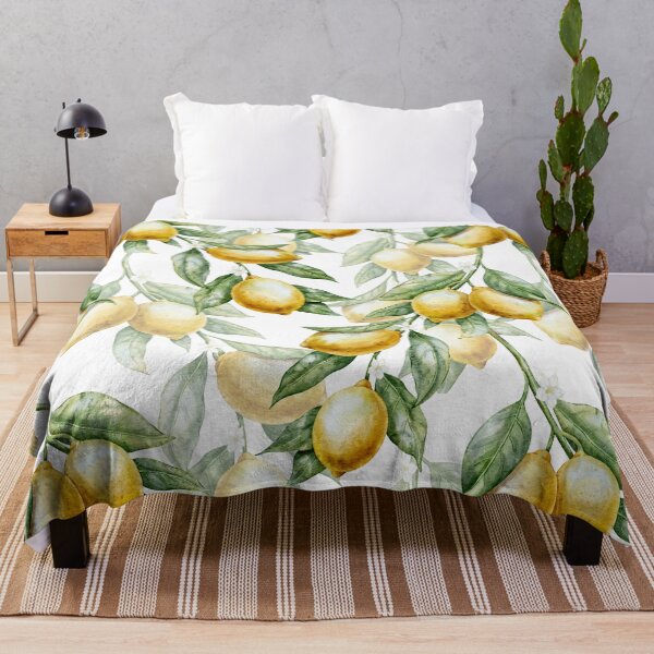 Item preview, Watercolor Lemon Pattern Mediterranean Style designed and sold by Alisles.
