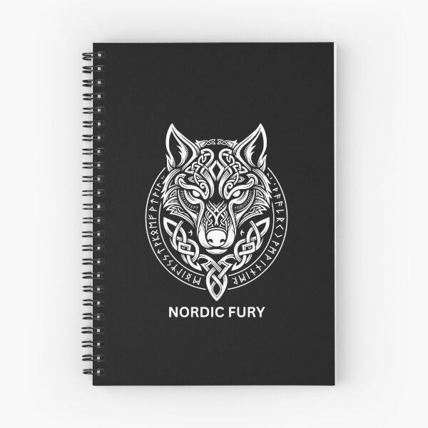 Item preview, Celtic Knot Wolf Head Nordic Fury designed and sold by GiggleInkTees.