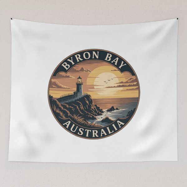 Item preview, Byron Bay Australia Sticker: Lighthouse Sunset designed and sold by CircinusStore.