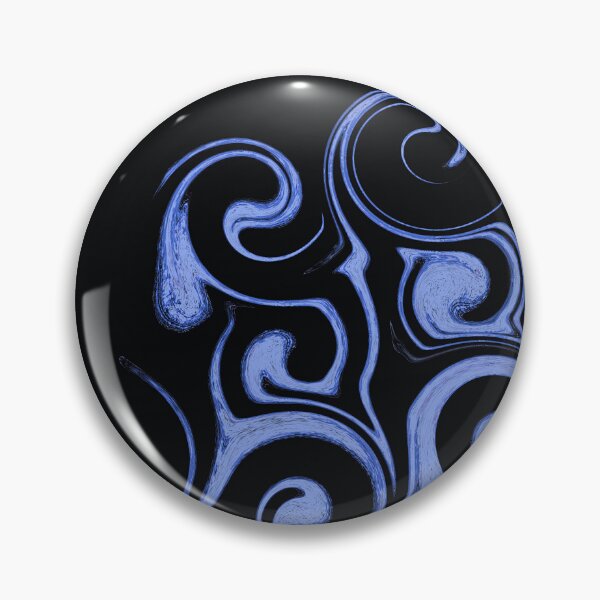 Item preview, Blue Neon Fluid Swirl Abstract Aesthetic Matrix Pattern designed and sold by CaramelCo.
