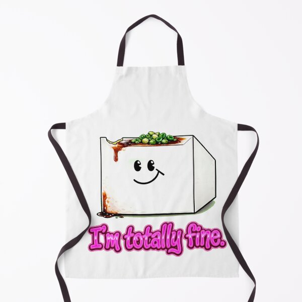 Item preview, Funny Tofu Meme - I'm Totally Fine Dark Humor Kawaii designed and sold by Surreal Characters & Cute Pups.