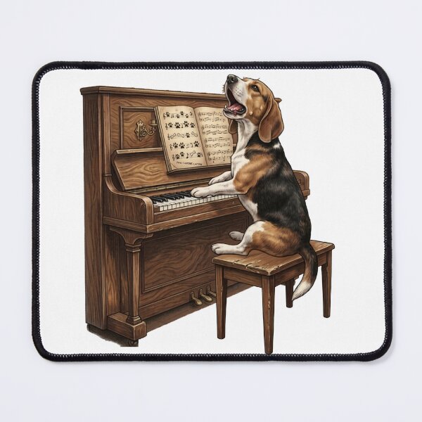 Item preview, Musical Beagle Playing Piano designed and sold by laughingshirts.