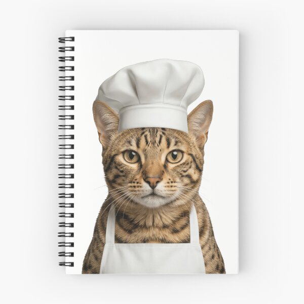 Item preview, Funny Ocicat Chef Realistic Animal Cooking Humor Art designed and sold by LazyOwlStore.