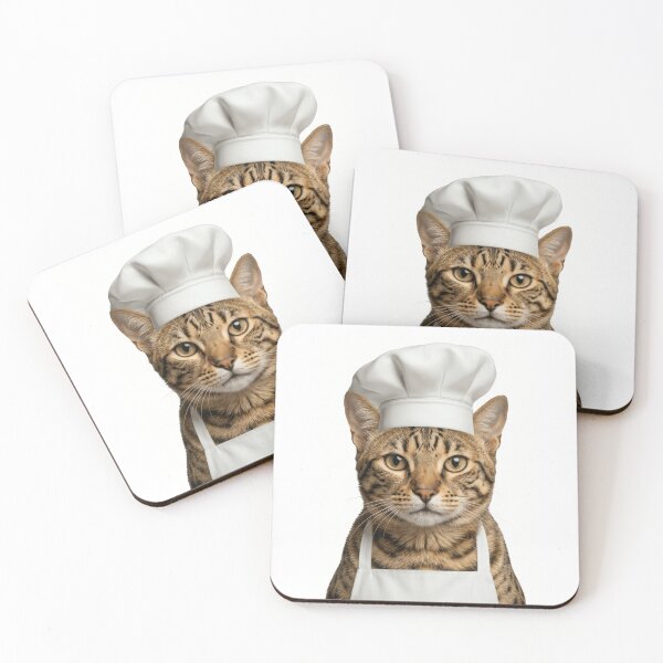 Item preview, Funny Ocicat Chef Realistic Animal Cooking Humor Art designed and sold by LazyOwlStore.